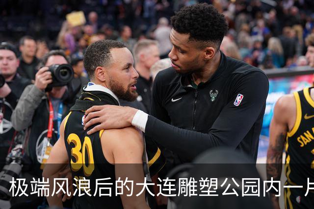 极端风浪后的大连雕塑公园内一片狼藉！维修方案正在审批中